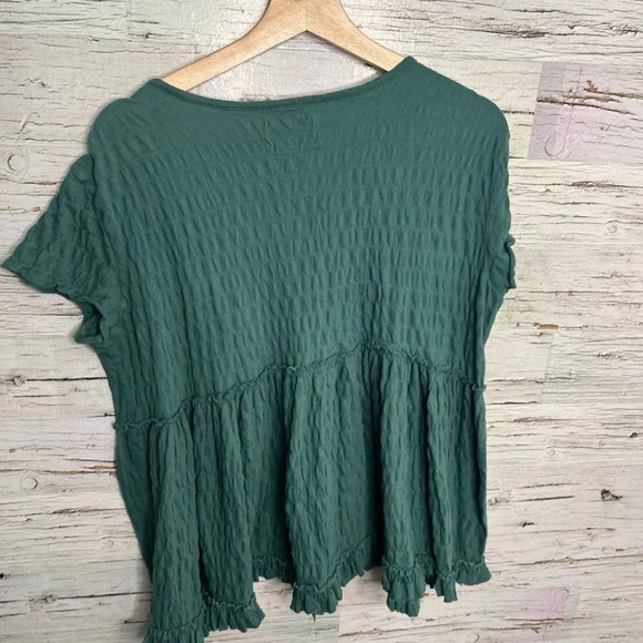 Urban outfitters oversized green blouse top size xs - Picture 7 of 9